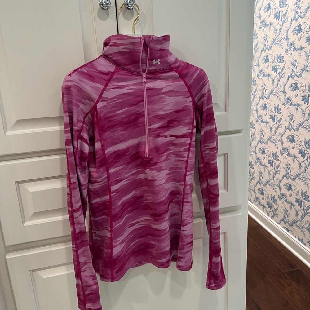 PURPLE CAMO UNDER ARMOUR QUARTER ZIP